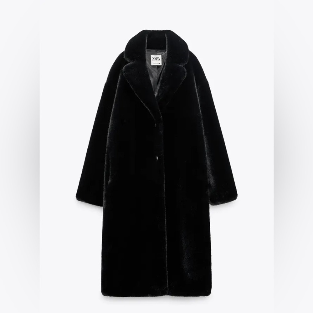 Zara Long Faux Fur Coat